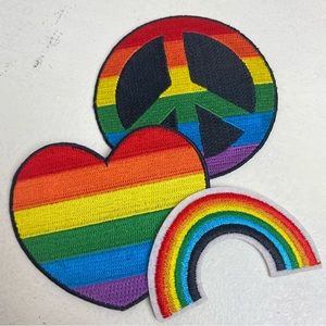 Pride Rainbow Patches (Set of 3)